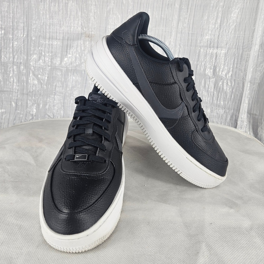 Nike Air Force 1  Mens 12 PLT.AF.ORM Black White Platform DJ9946-001 Sage Low